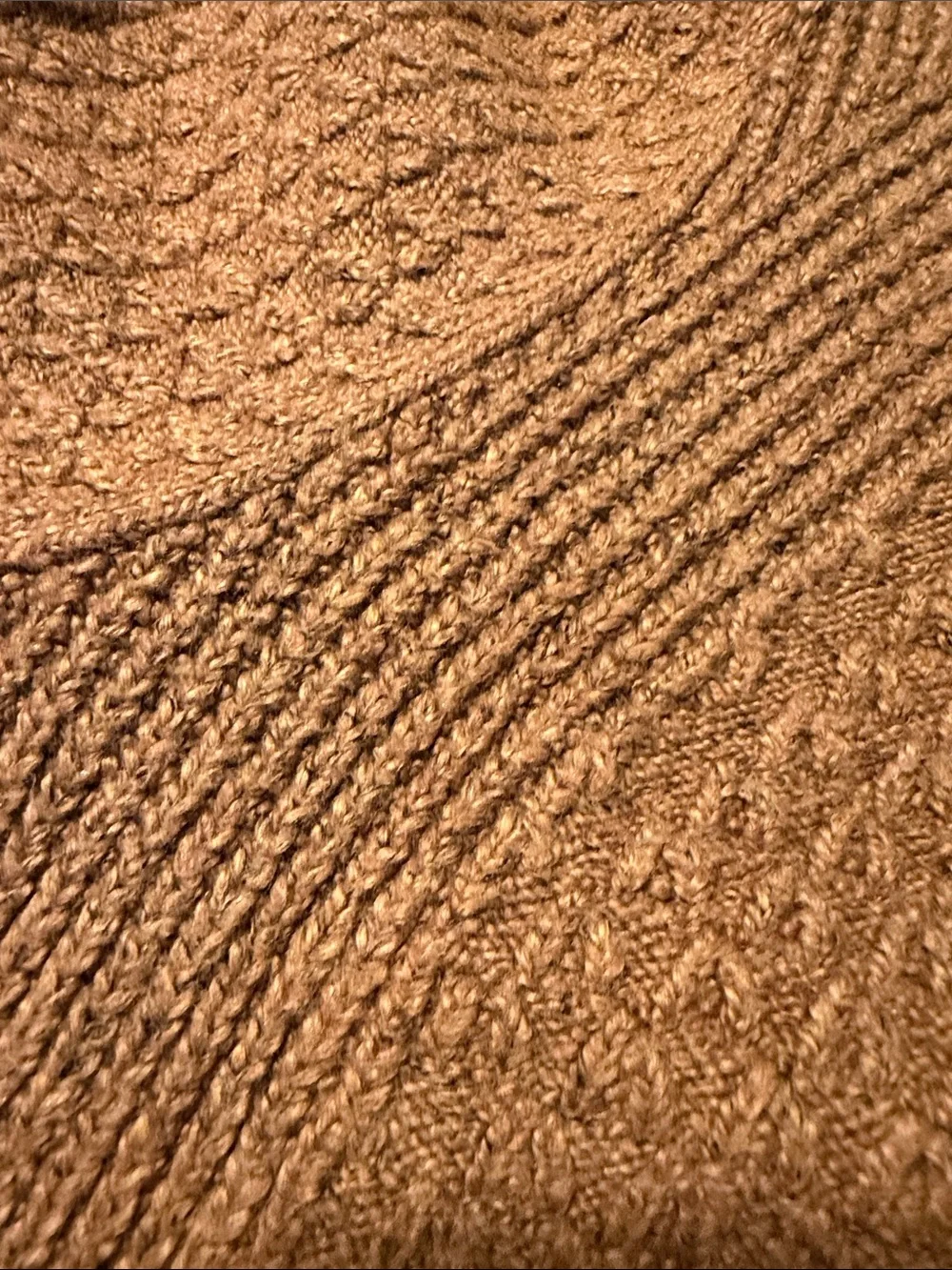 J. Jill Textured Knit Pullover in Warm Brown